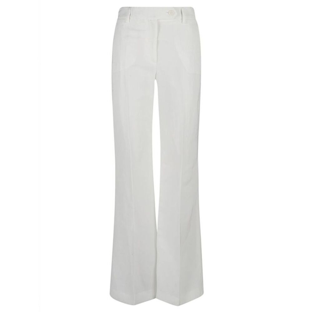 True Royal Women's Linen Flared Trousers